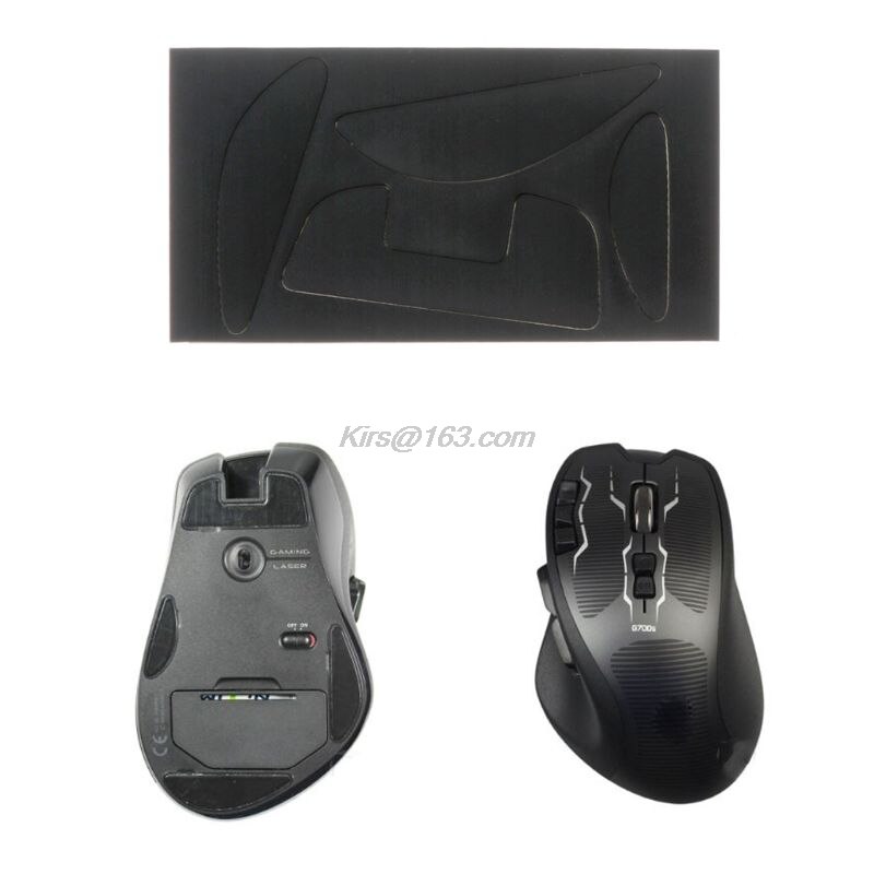 Patines para ratón Logitech G700 G700S, 1 Juego de 0,6mm, con borde curvo