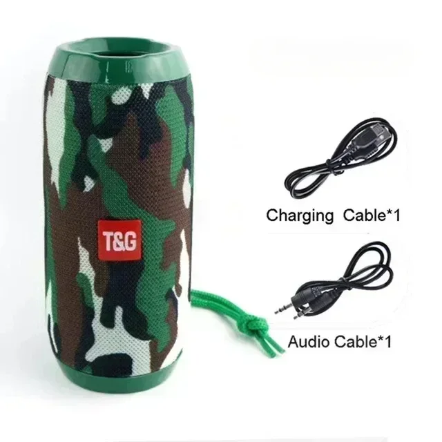 Altoparlante portatile Subwoofer senza fili compatibile con Bluetooth Altoparlante esterno impermeabile Supporto circondare stereo Radio FMTF: arancia / Amplificatore impostato