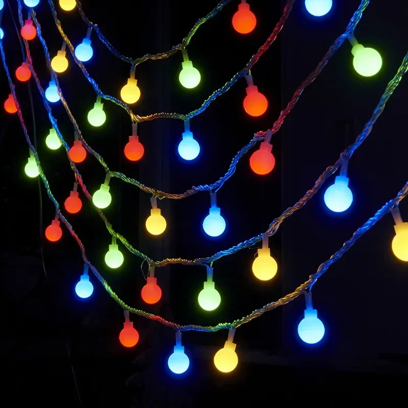 Guirnalda de luces LED con enchufe europeo de 3M-22M, guirnalda de luces para exteriores, lámpara de boda, jardín, luces de hadas, decoración de Navidad y Año: changeable / 21-30 W
