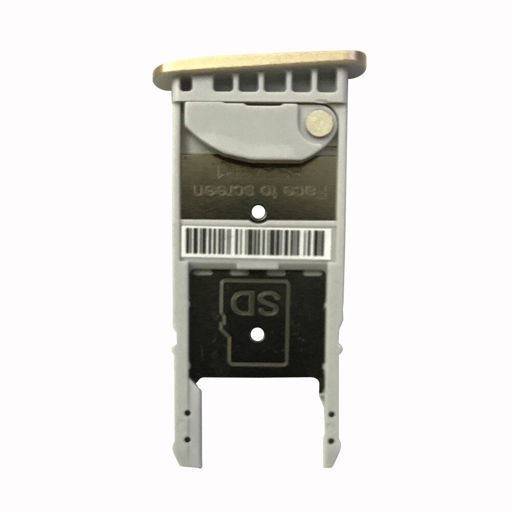 Plateau de remplacement de carte Sim simple, pour Moto G5 XT1672 XT1676 (doré)