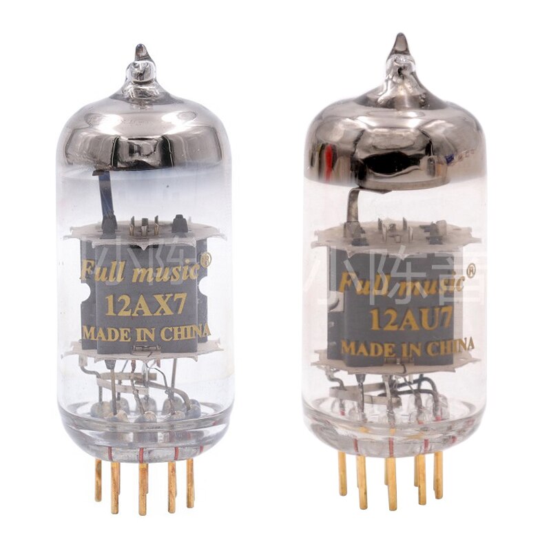 Fullmusic Volledige Ware 12AX7 ECC83 12AU7 ECC82 Elektronische Buis Goud Voet Goud Woord Low Noise