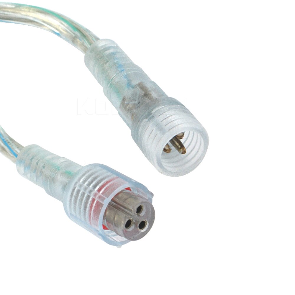 2 Pin 3 Pin 4 pin Waterproof Cable Transparent LED connector Male Female Plug For 5050 3528 SMD LED Strip Light