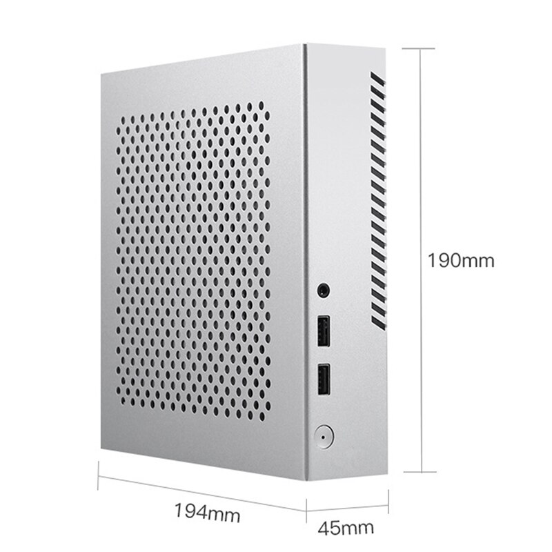 TX03 Mini ITX Case Computer Chassis HTPC Host Case USB2.0 ITX Enclosure Desktop Case