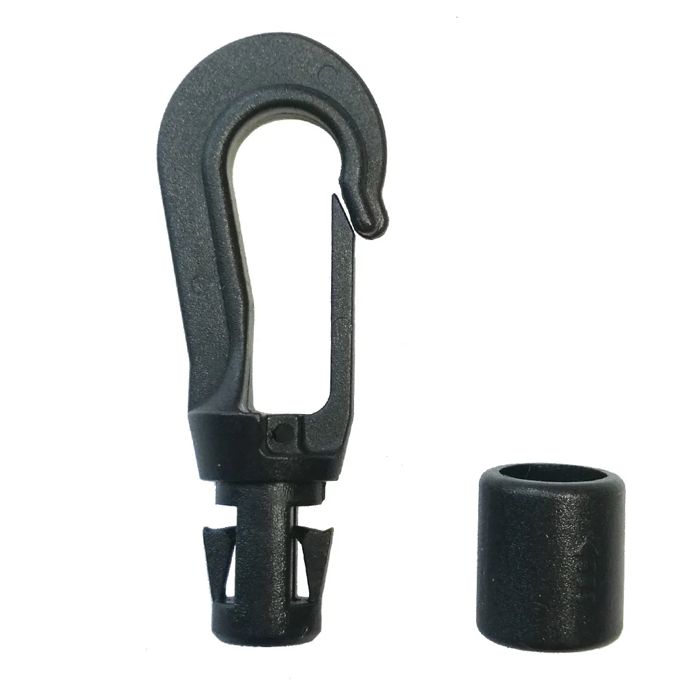 5 8MM Quick Connect Hooks Bungee Shock Cord Hanging Ends Clip for Kayak Canoe Boat Dinghy Rib DIY Elastic Cord Rope