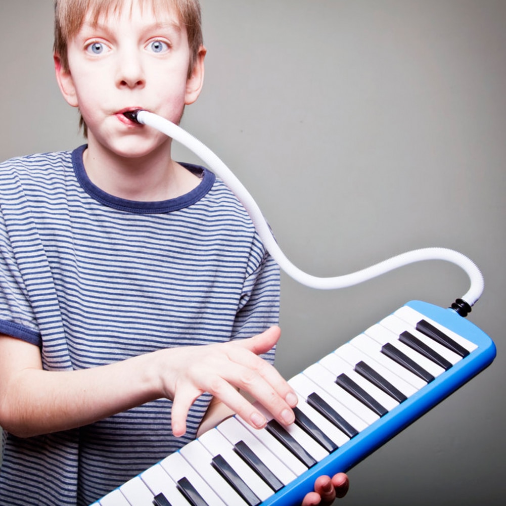 Uds 32/37 teclas Melodica tubo boca órgano Pianica boquilla principiantes niños para los amantes de la música jugando accesorios