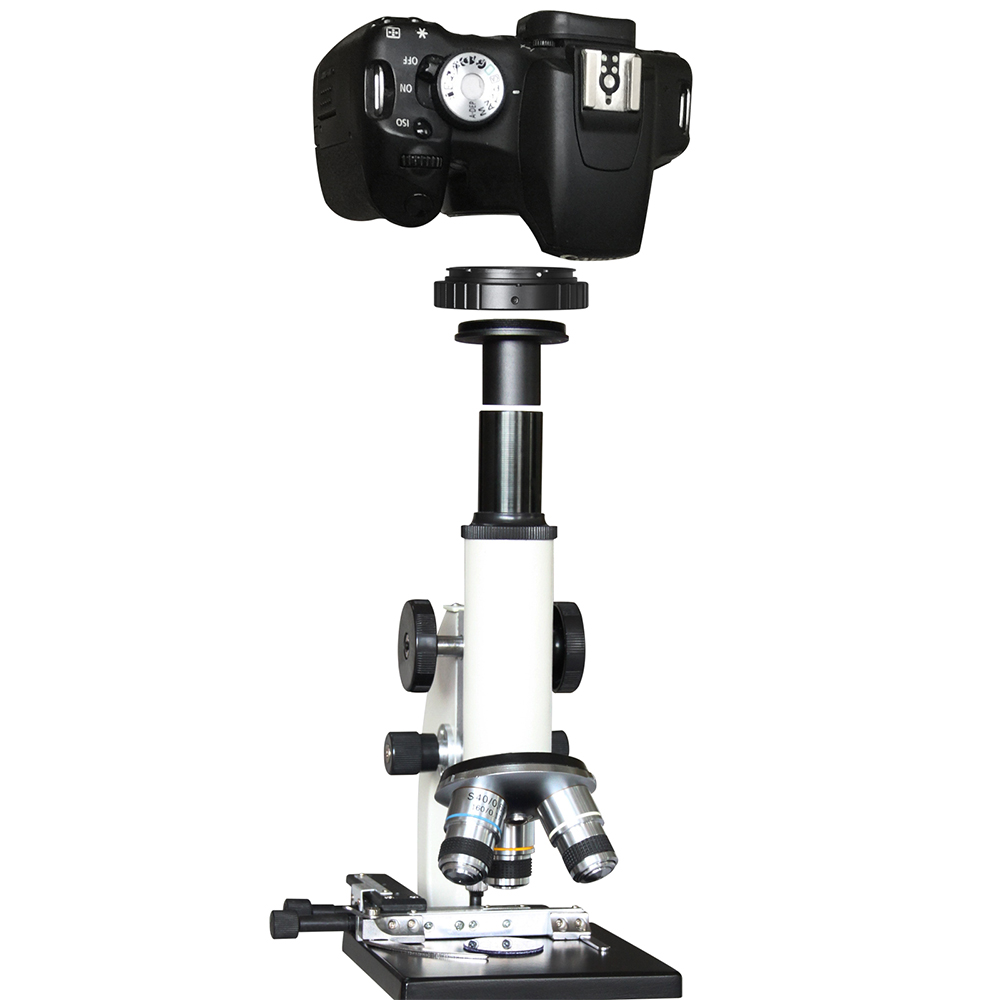 T ring til ca ikke slr / dslr kameraadapter +23.2mm okularporte mikroskopadapter