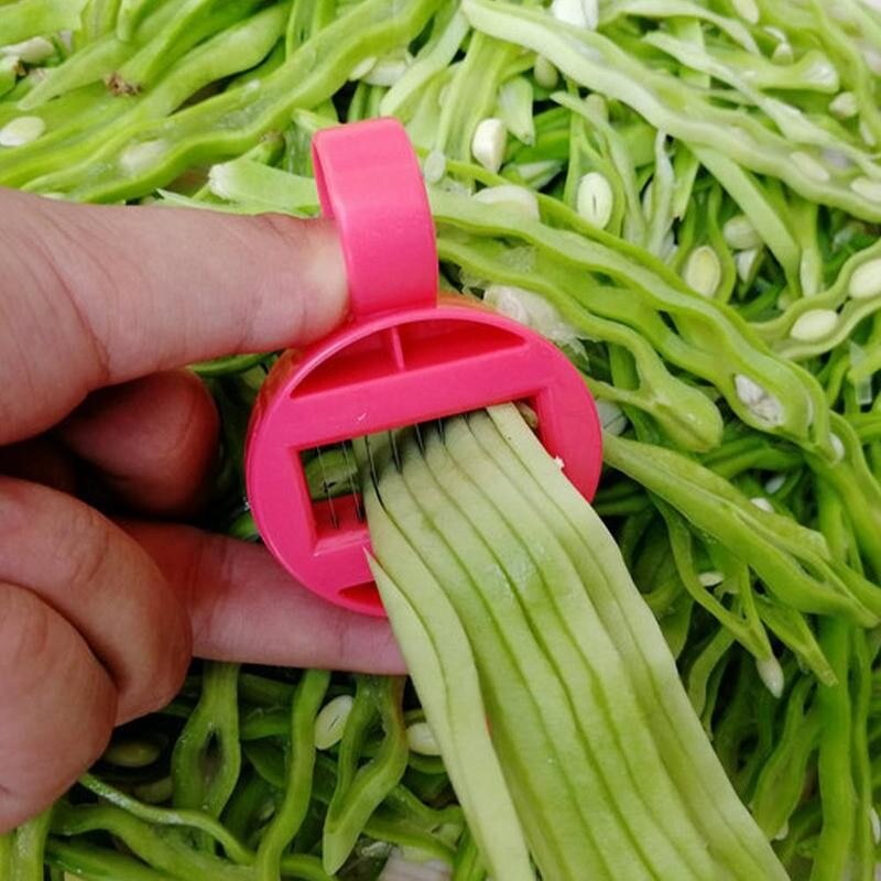 Bean Slicer Just For Runner Beans Green Bean Peeler Kitchen Shredder Slicer Bean Cutter Remover Accessories Y0Q6