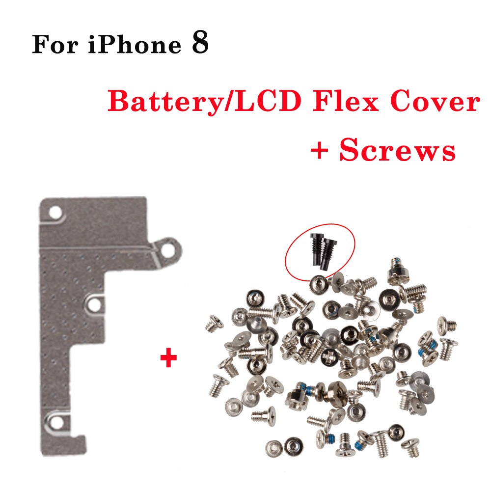 Battery FPC LCD Flex Cable Cover Full screws For iphone 6 6S 7 8 plus X XR XS MAX 11 12 Pro Max inner Metal Bracket Clip Holder
