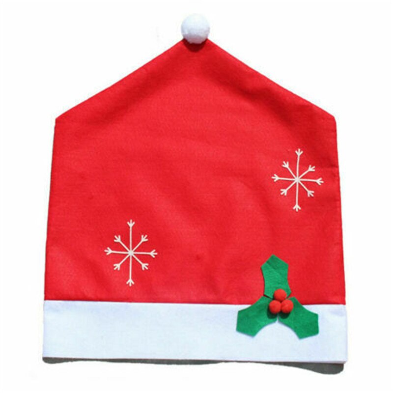 Kerst Stoelhoezen Set voor Eetkamer Stretchable Eetkamerhoes Restaurant Hotel Verwijderbare Wasbare Keuken Stoel Protector Cover