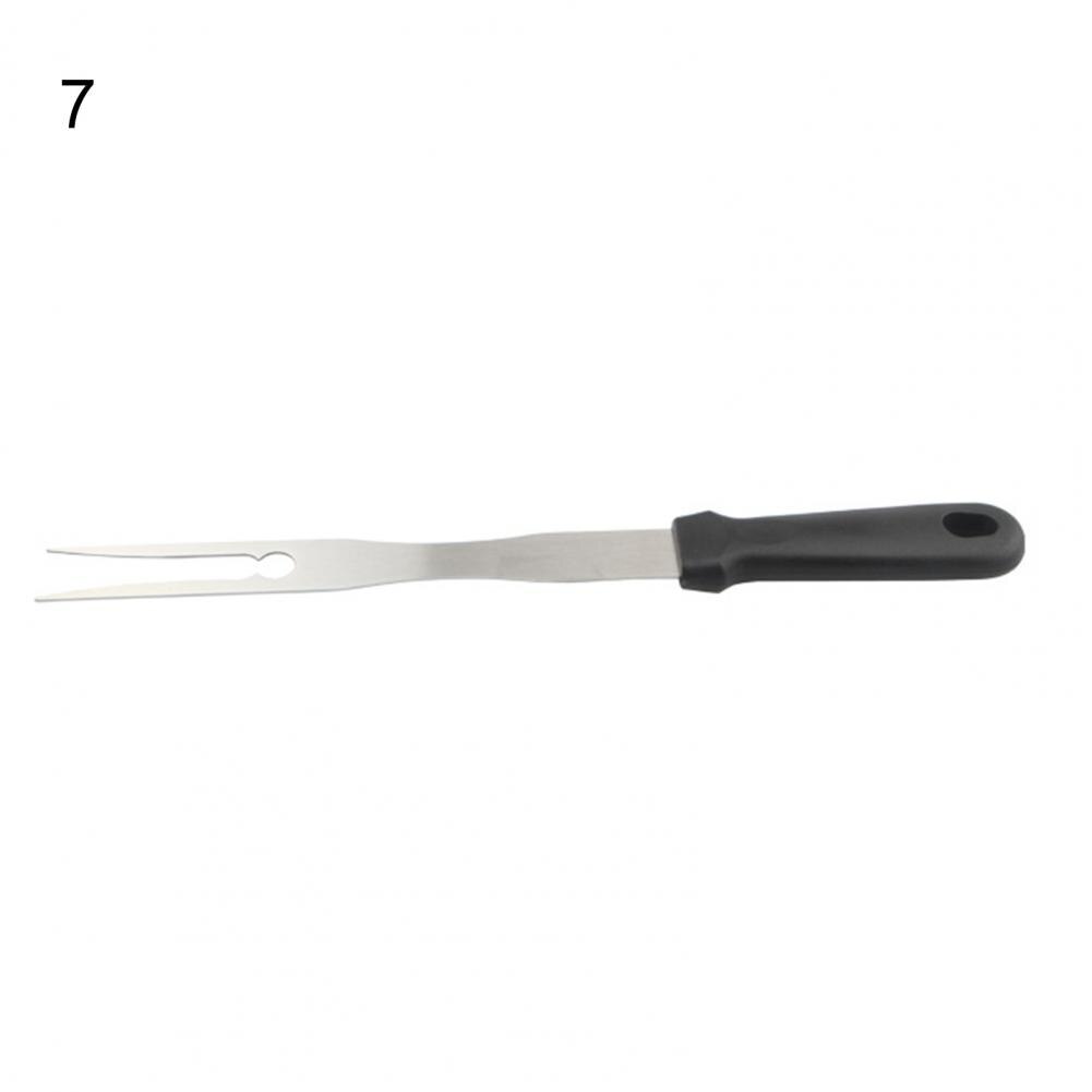 60% Grill Shovel Wear-resistant Rustless Durable Stainless Steel Grill Fork Tong Scraper Kitchen Tools for Barbecue: 7