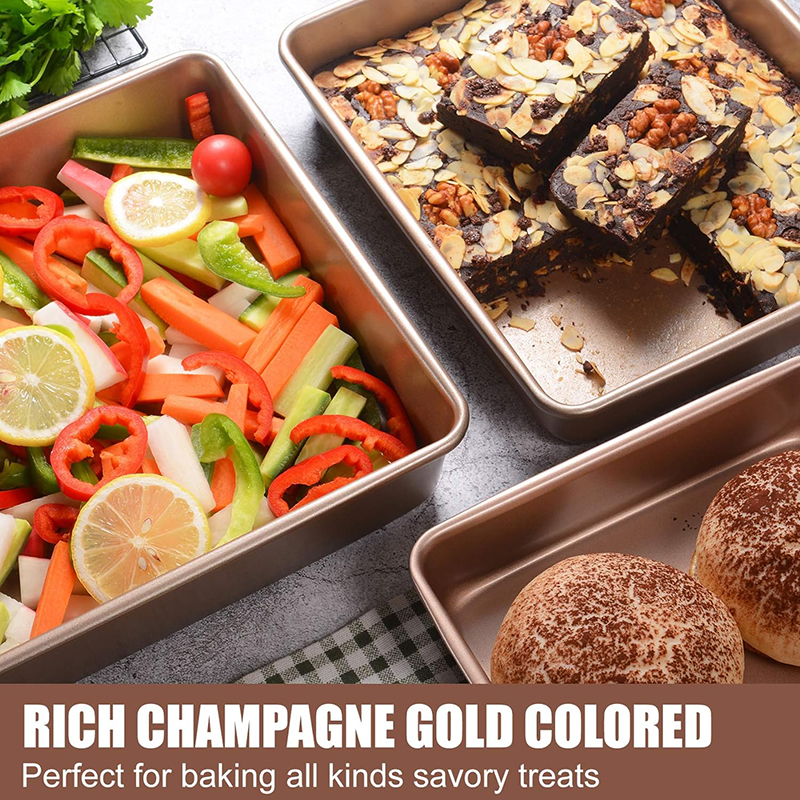 9/11/13Inch Bakvormen Met Antiaanbaklaag Bakken Broodbroodpan Koolstofstaal Bakplaat Bakplaten Keukenrechthoek Bakvormen