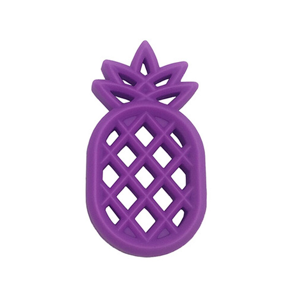 Child DIY Pacifier Pineapple Silicone Teether Bite Resistance Baby Teething Toys Safety Molar