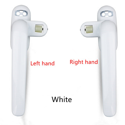 Aluminum alloy steel push-pull inner and outer swing door window handles handles buckle handle handle lock window lock: White