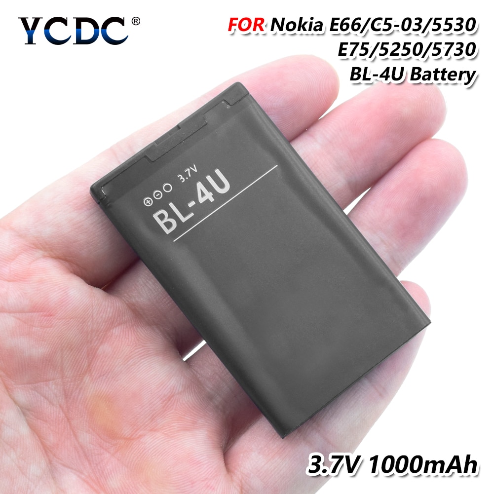 Ycdc 1Pc 3.7V 1000Mah BL-4U Bl 4U BL4U Lithium Li-Ion Oplaadbare Batterij Voor Nokia Asha 206/asha 210/Asha 300/Asha 305