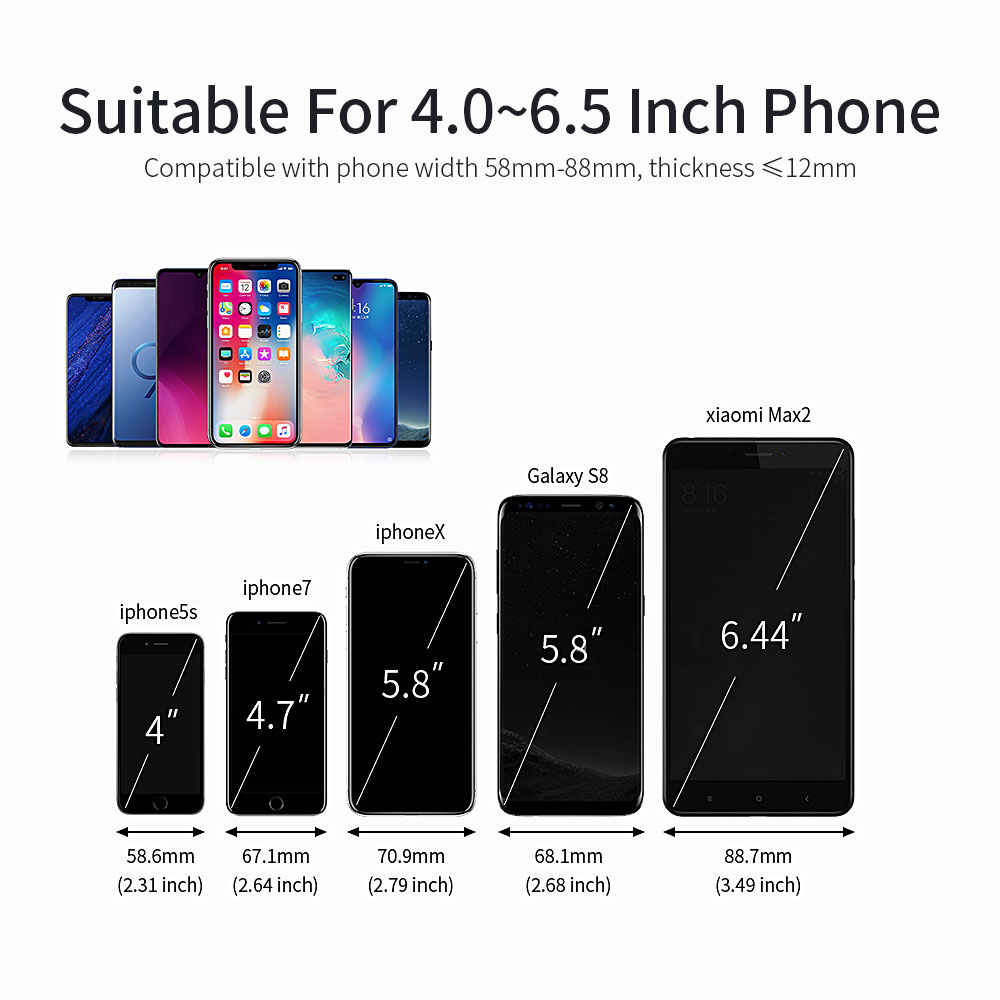 Essager Supporto universale per telefono cellulare per auto per telefono nel supporto per auto Supporto per cellulare per parabrezza Supporto per smartphone Voiture Suporte Porta