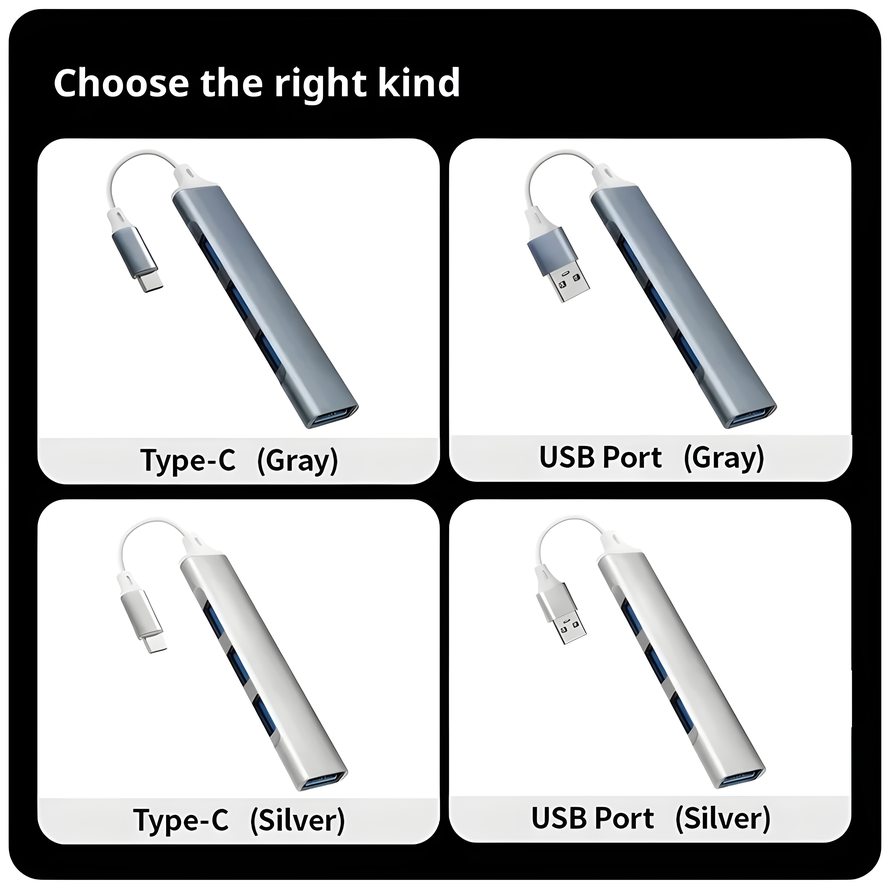 USB 3.0 Hub 4 Poort USB Uitbreiding Hub Hoge Snelheid Type-c Splitter 5Gbps Voor PC Laptops Accessoires Multiport HUB USB 3.0 2.0 Poort