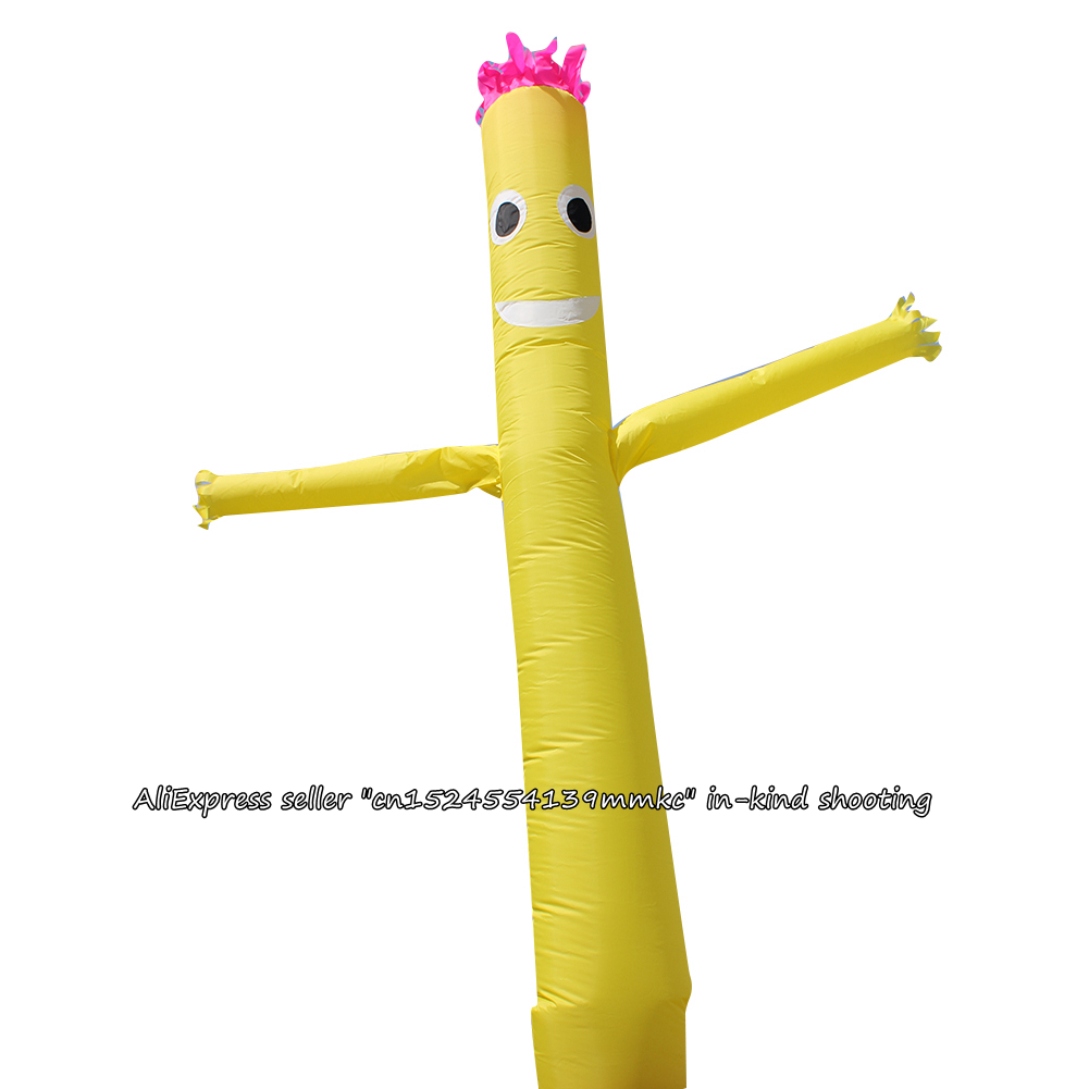 Air Dancer Sky Dancer Inflatable Tube Dance Puppet Wind Flying 10ft For 12inch Blower (Yellow)