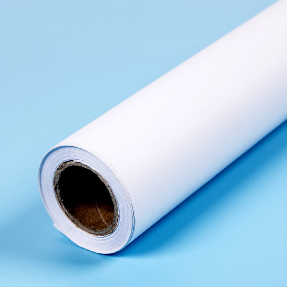 1Pcs Drawing Paper Roll Poster Paper Craft Paper Roll White Wrapping Paper(White)