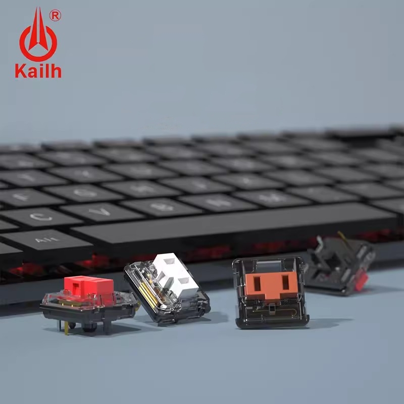 Niskoprofilowy przełącznik kailh do połowy ultracienki RGB swites do podświetlenia mechaniczna klawiatura do gier brązowo-biały niebieski czerwony