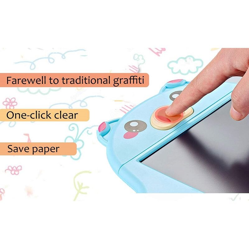 2 Set LCD Writing Tablet , Colorful Doodle Board Drawing Board, Birthday for 2-6 Years Kids, Blue Pig & Pink Pig