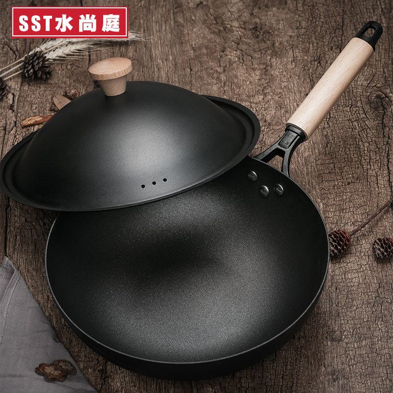 Feinen eisen kochgeschirr einstellen drei-stück nicht-Stock pfanne braten Pfanne suppe topf: 30cm