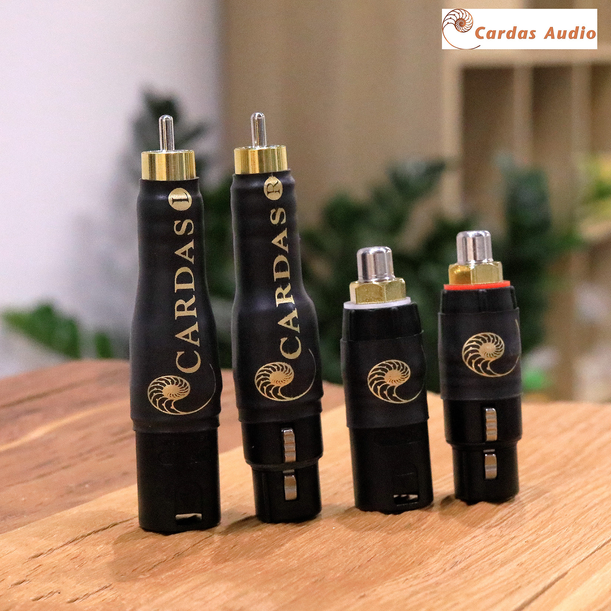 Cardas-adaptador de enchufe hembra a hembra, conector de Audio HIFI XLR macho a RCA macho,