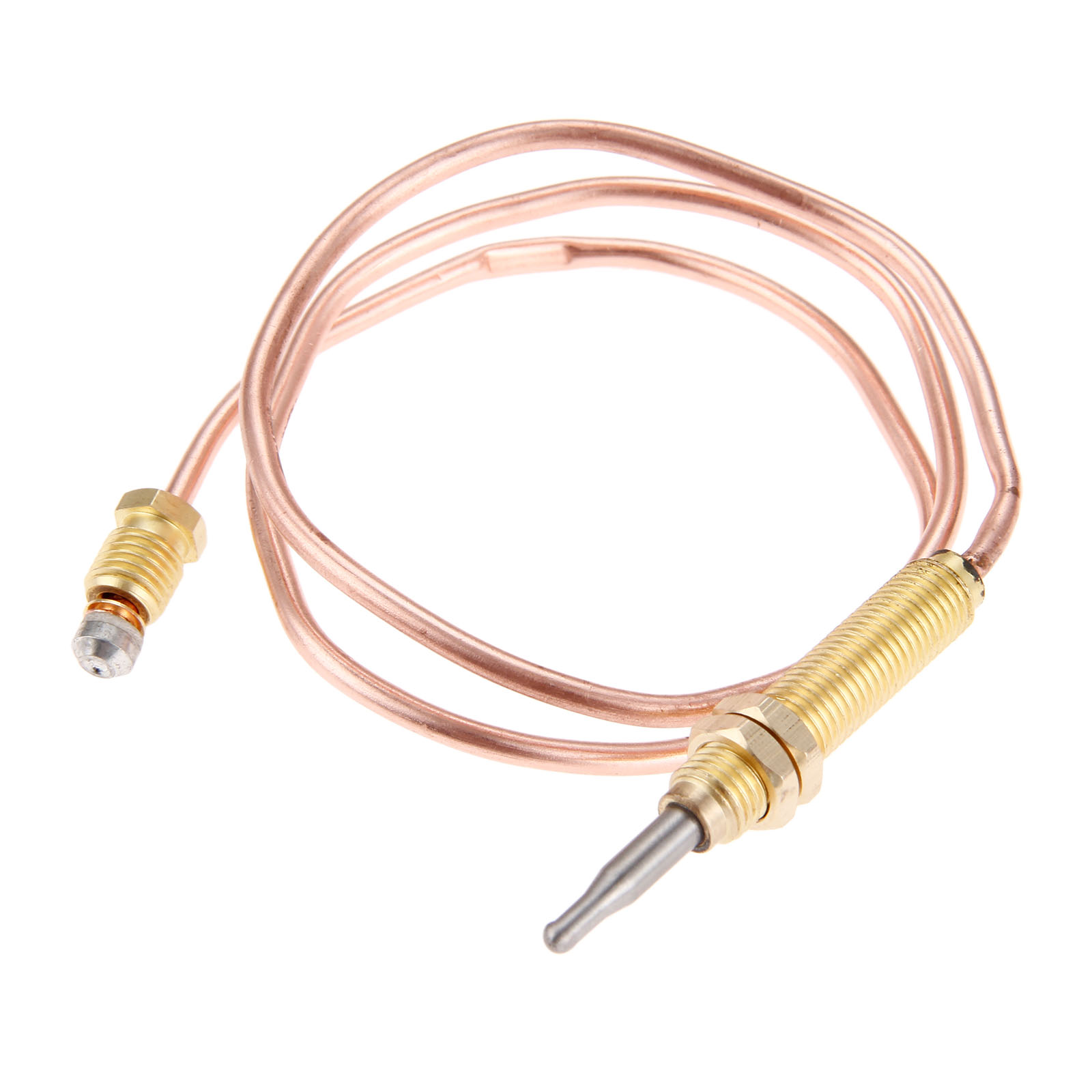 Kit de termopar de Gas Universal, 600mm, rosca de cabeza M8 * 1 con/2 tuercas, apto para chimenea de Gas, fogón, parrilla, calentador de Gas al aire libre, 1Kit