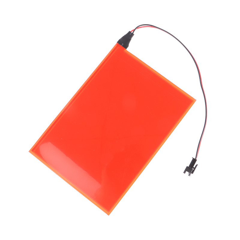 Panel-Hintergrundbeleuchtung, LED-Leuchte, 15 x 13,5 cm, Panel-Hintergrundbeleuchtung, LED-Elektrolumineszenz-El-Hintergrundbeleuchtung mit DC12V-Wechselrichter: Rot