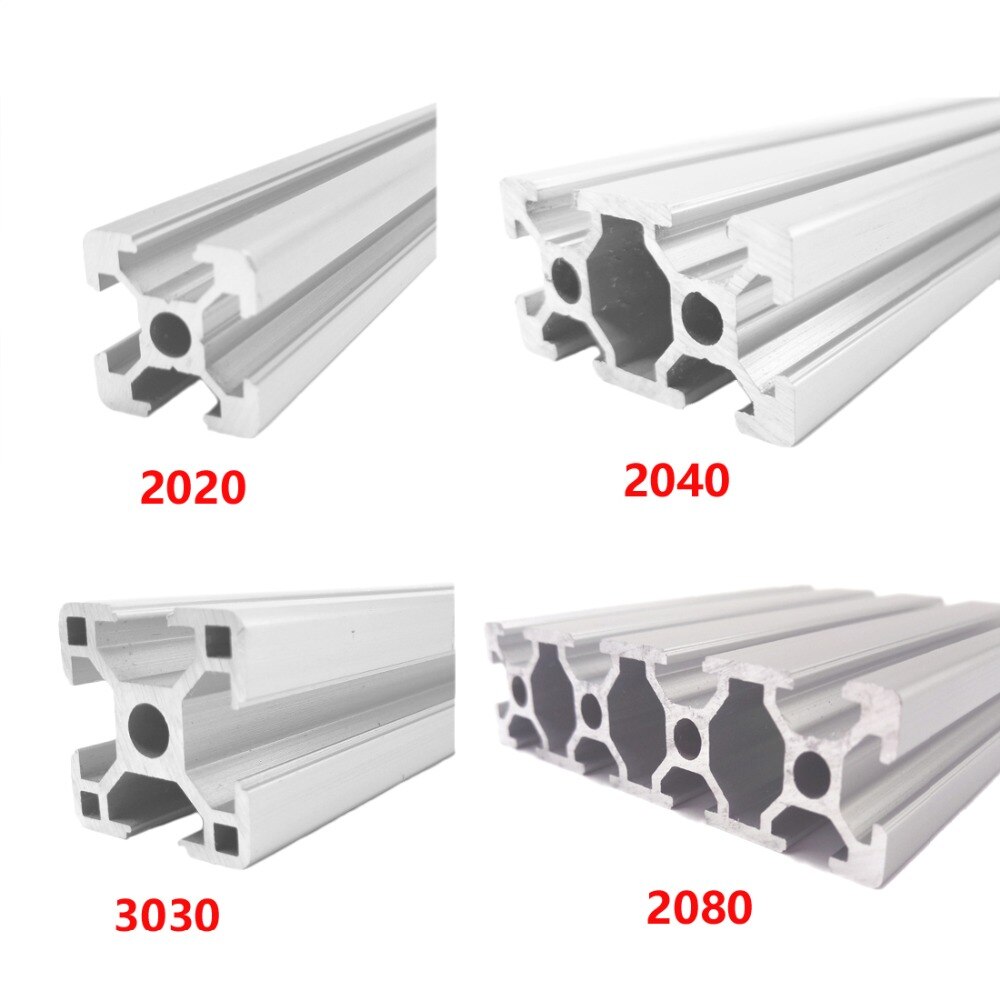 4x 2020 V Aluminium-Profil 550 Mm – Eloxiert Schwarz Für 3D-Drucker, CNC & DIY-Projekte