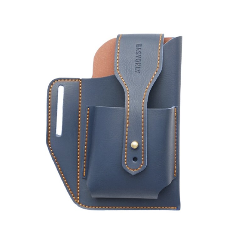 Multifunction Faux Leather Cell Phone Holster Men Belt Loop Multitool Sheath with Key Holder Waist Bag Pack Pouch