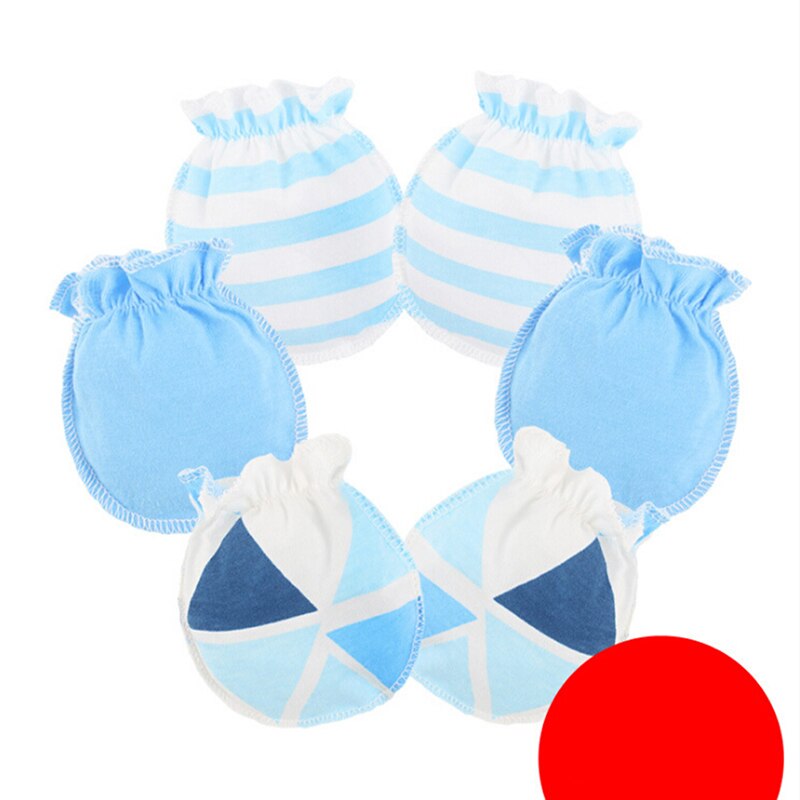 3 par/pack guantes de bebé Super suave recién nacido chico chica seguridad manoplas para rascar talla 0-6 meses 100% de algodón bebé mitones guantes