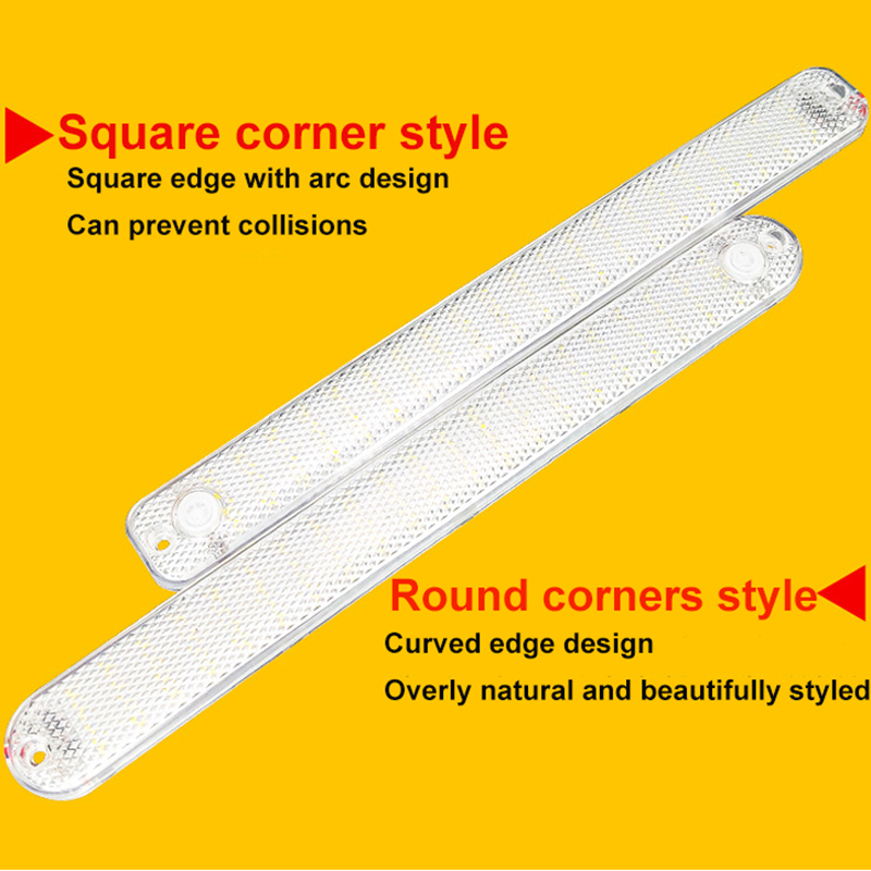 1- pack 84 led-ljus för bil, innerbelysning, skåpbil, buss, husvagn, läslist med på/av-brytare, bagagerumslampa, bagagerumsbelysning