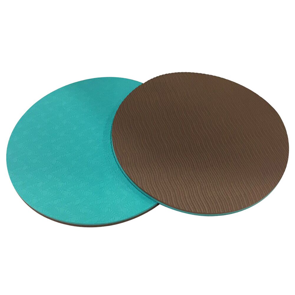 1pc tragbare yogamatten, runde knieschoner, kleine yogamatten, heimfitness-sportmatte, plank-scheibe, schutzkissen, rutschfeste matte