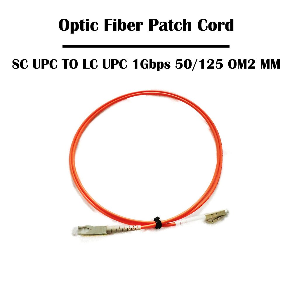 5 Pieces 1.0 Meter SC TO LC Fiber Patch Cord UPC/APC Single Mode Multi Mode Simplex 3.0mm FTTH Ethernet: OM2 MM