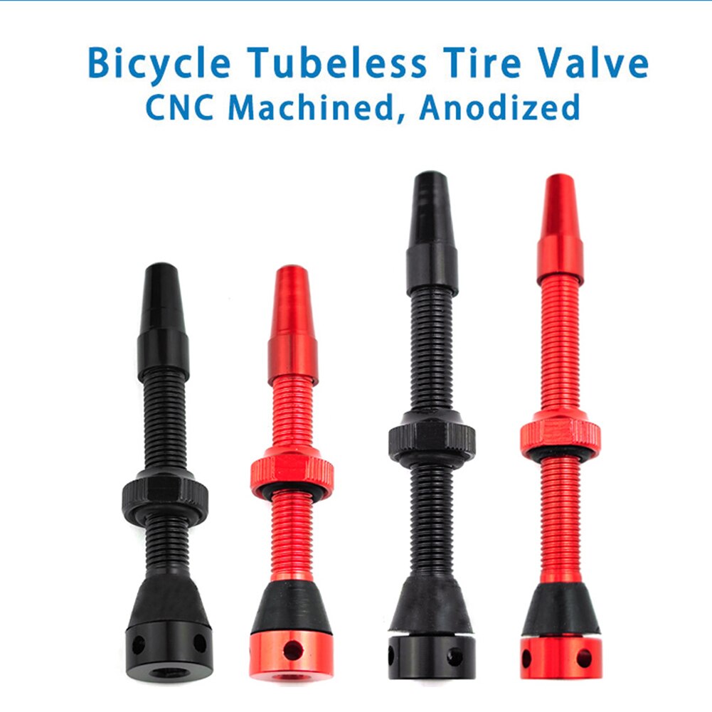 40/60Mm Fiets Tubeless Band F/V Klep Vacuüm Air Valve Aluminium Mtb Road Fiets Tubeless valve Tool Set Fietsen Onderdelen