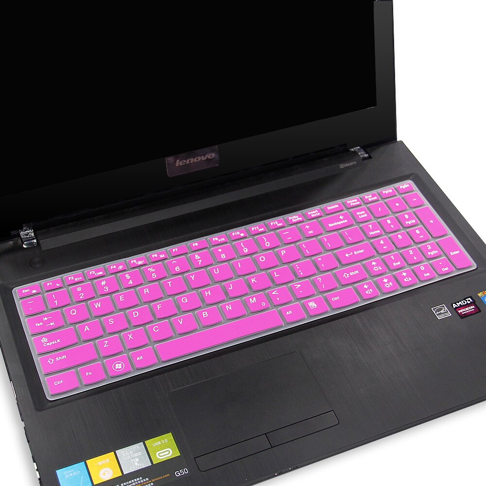 Silikon Tastatur Abdeckung Schutz für Lenovo Ideapad Z50 70 75 Z50-70 Z50-75 100-15 100-15IBY 100- 15IB B50-10 G700 G500 G505: Rose