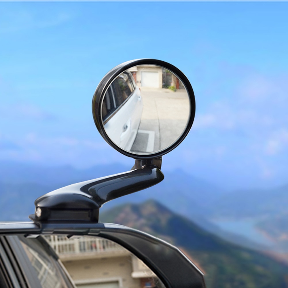 FORAUTO 360 Rotation Adjustable Car Front View Mirror Auxiliary Rearview For Car Vehicle Side Blindspot Blind Spot Clear View