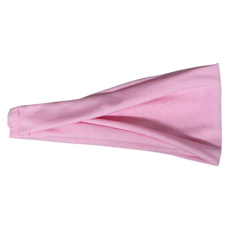 Haarband für europäische und amerikanische damen, geeignet für laufen und fitness, elastisch, mit kapuze, einfarbig, sportbekleidung, yoga, schweiß: Rosa