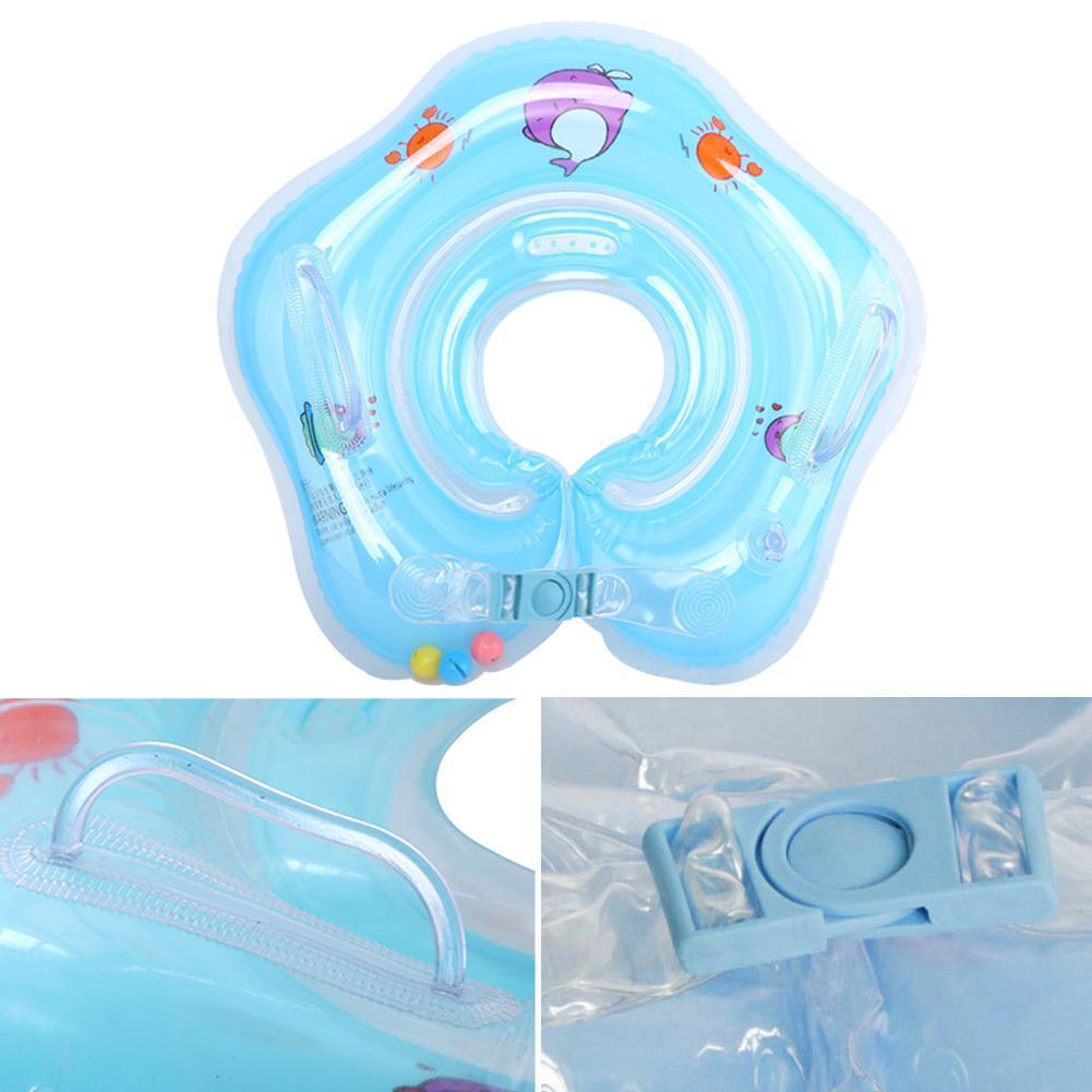 1Pc Baby Zwemmen Kraag Halsring Opblaasbare Veiligheid 1-18 Speelgoed Zwemmen Maand Voor Baby Zwembaden Accessoires Cirkel floa Baden B1M3