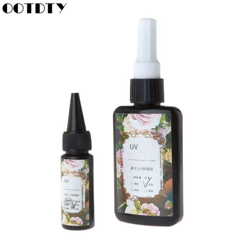 UV Resin Epoxy DIY Jewelry Making Transparent Soft Quick Solidify Crafts 25/50ml