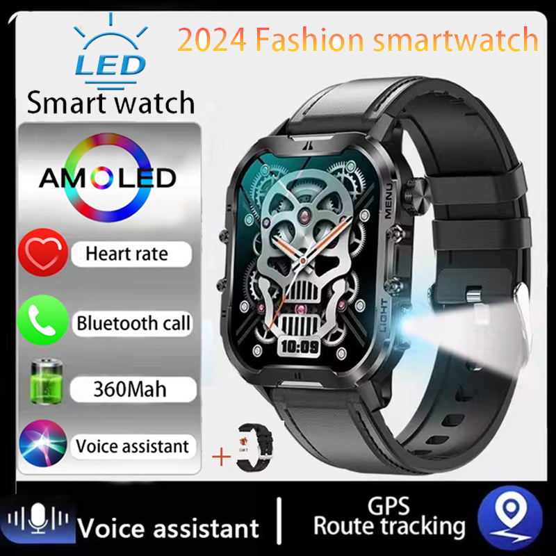 Xiaomi-Montre intelligente militaire pour homme, IP68, 3iko, sports de plein air, suivi de la condition physique, moniteur de santé, appel Bluetooth, , 2024: green