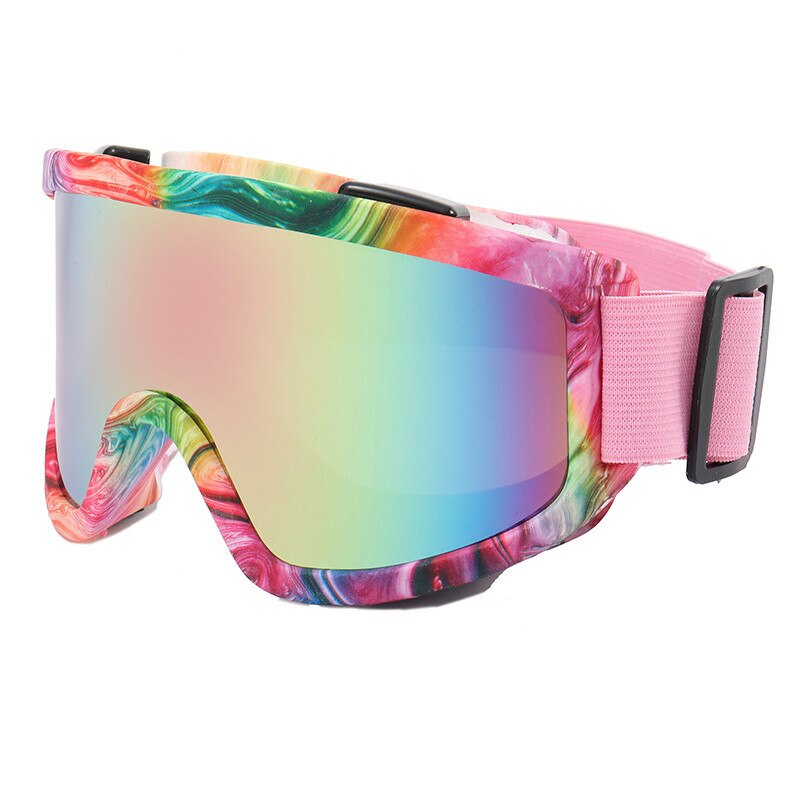 Sport UV400 Skiing Glasses Men Women Windproof Winter Ski Goggles Magnetic Snowmobile Eyewear Snow Sunglasses Oculos Lens Color: Color 7