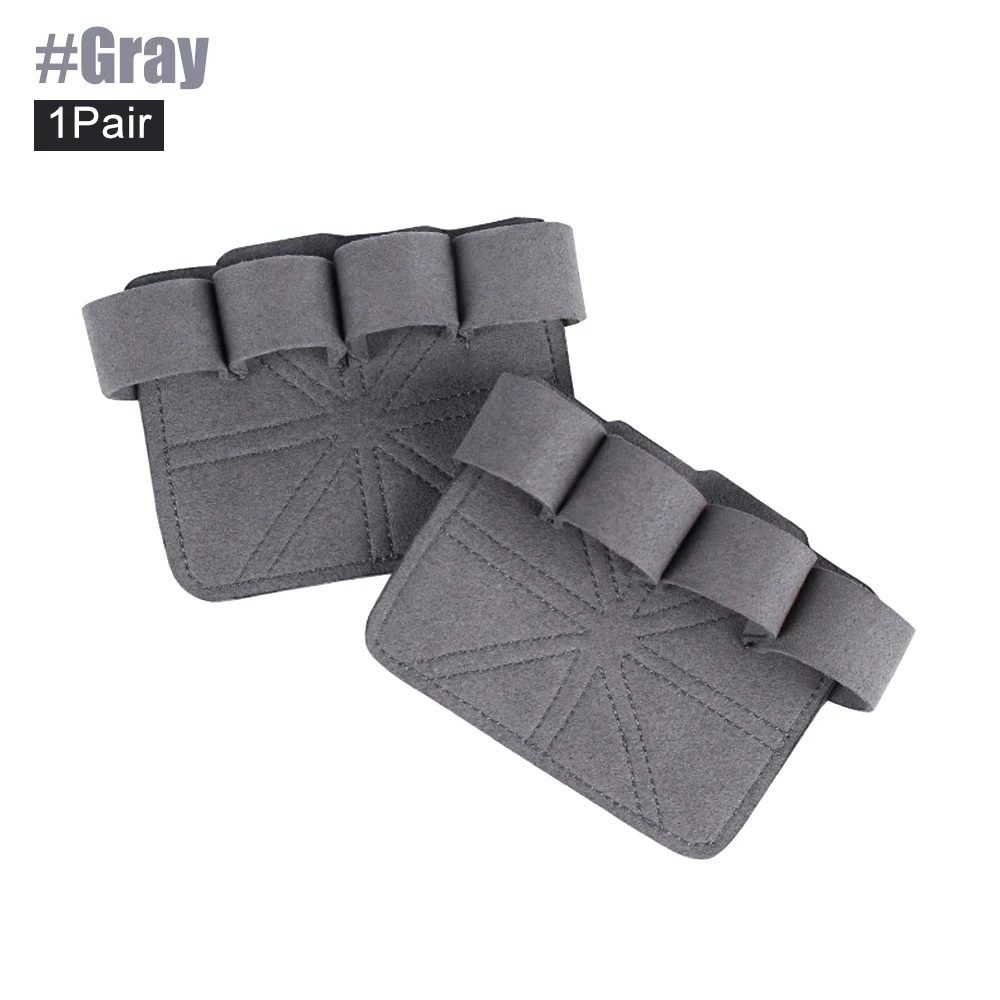 1 paio di guanti per le mani nudo per palestra fitness per sollevamento pesi, impugnatura imbottita antiscivolo per la protezione dei calli per l'allenamento incrociato, tiro su: Borgogna