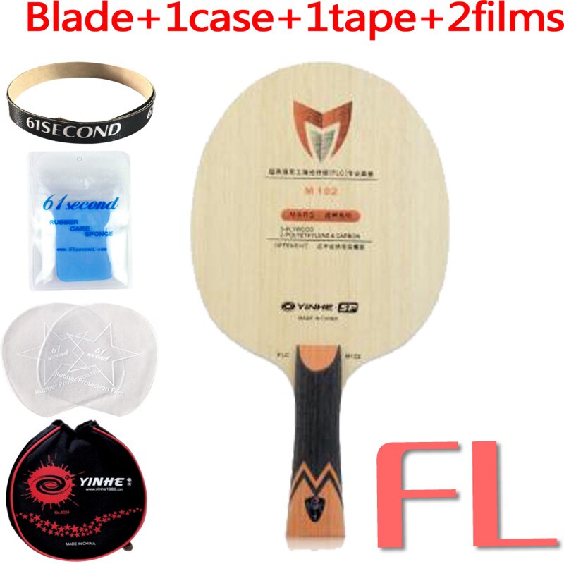 Genuino Yinhe attraverso Lattea galassia M102 M202 Dio di guerra Racchetta Da ping Pong lama ping Pong pipistrello: 102FL con YM case