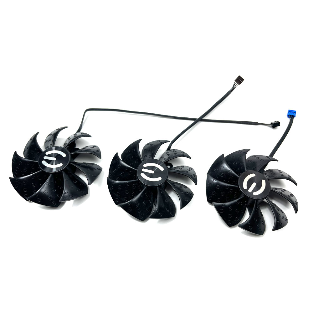 NOWY wentylator GPU 88MM RTX 3060 Ti FTW ULTRA GAMING, do EVGA RTX 3070、3070TI、3080、3080TI、3090 XC3 ULTRA GAMING Wentylator chłodzący kartę graficzną