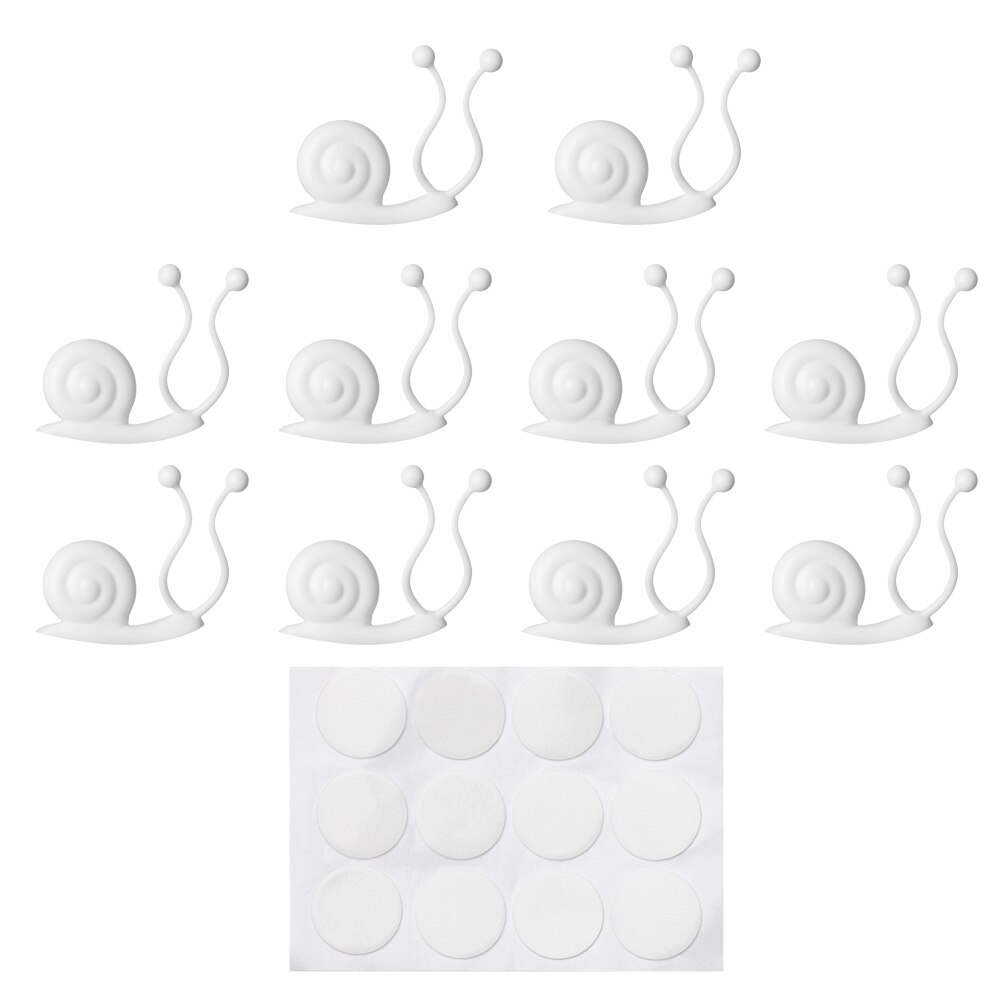 Slak Vorm Plant Enten Clips Groenten Gebonden Bloemen Holder Haken Tak Holding Wijnstok Fixatie Tuingereedschap 10 Stks/set: White