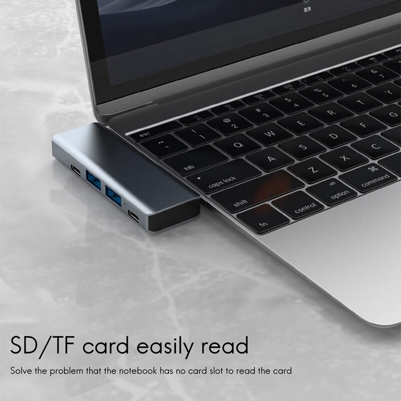USB Typ C Hub zu HDMI-Kompatibel MST 4K USB C Hub Docking Bahnhof, geeignet für Profi Luft Apfel Computer Adapter