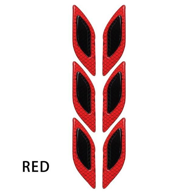 Carbon Fiber Auto Sticker Reflecterende Strips Voor Chery A3 A5 A13 M11 E5 Tiggo Tengo: Rood