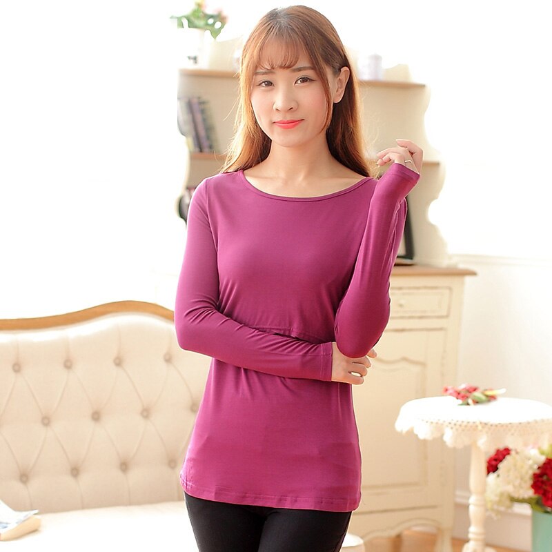 Borstvoeding Tops Uit Mode Herfst Lange Mouwen T-Shirts Voeden Kleren Herfst En Winter Dieptepunt Shirt Herfst Kleding