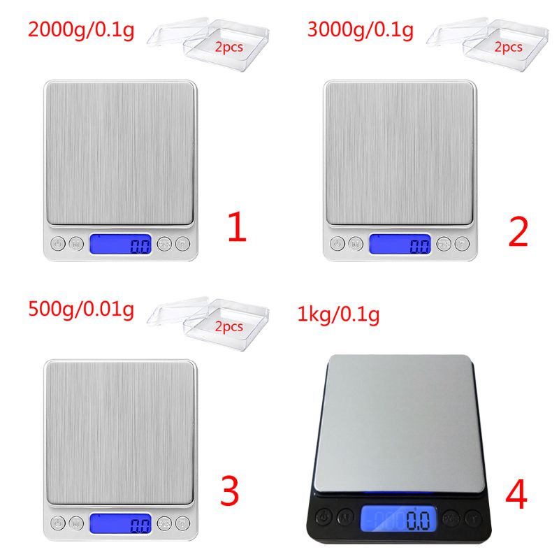 Digital Kitchen Scale Mini Pocket Stainless Steel Precision Electronic Balance